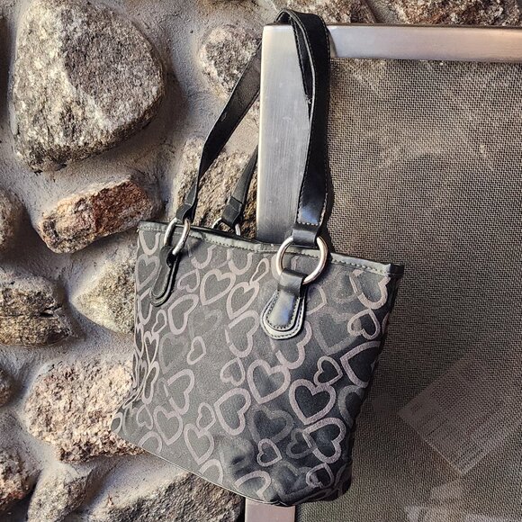 Target Black Vinyl Hearts Mini Tote Bag - Picture 2 of 15